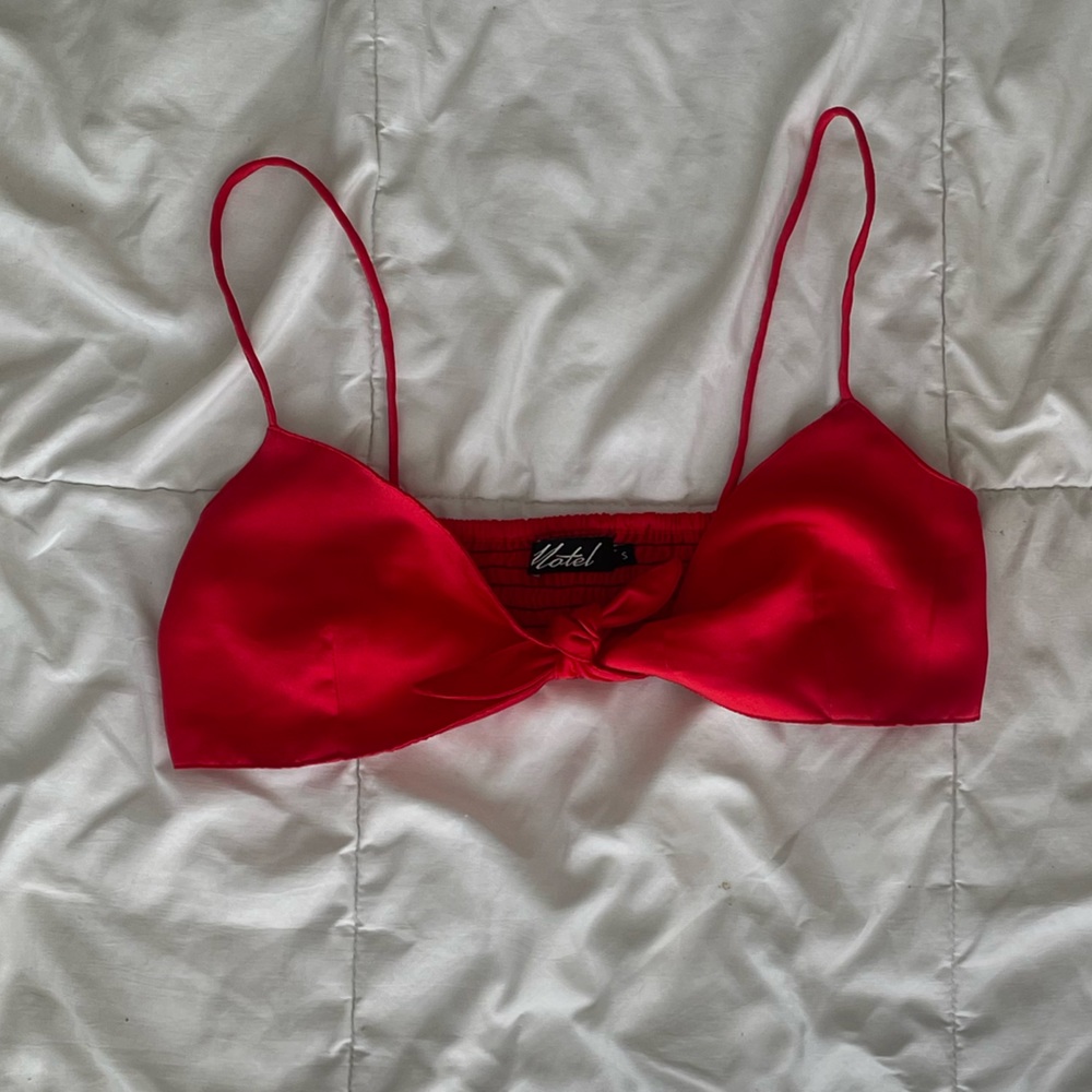 Motel Rocks TieFront Crop Top Bralette